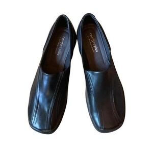 Comfort Plus Predictions Women's Size 11 Black Leather Comfort Slip On Shoes